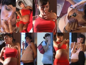 Pregnant Woman Smoking 2